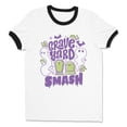 thumbnail image 1 of Graveyard Smash Ringer Tee Shirt Unisex Large White/Black, 1 of 5
