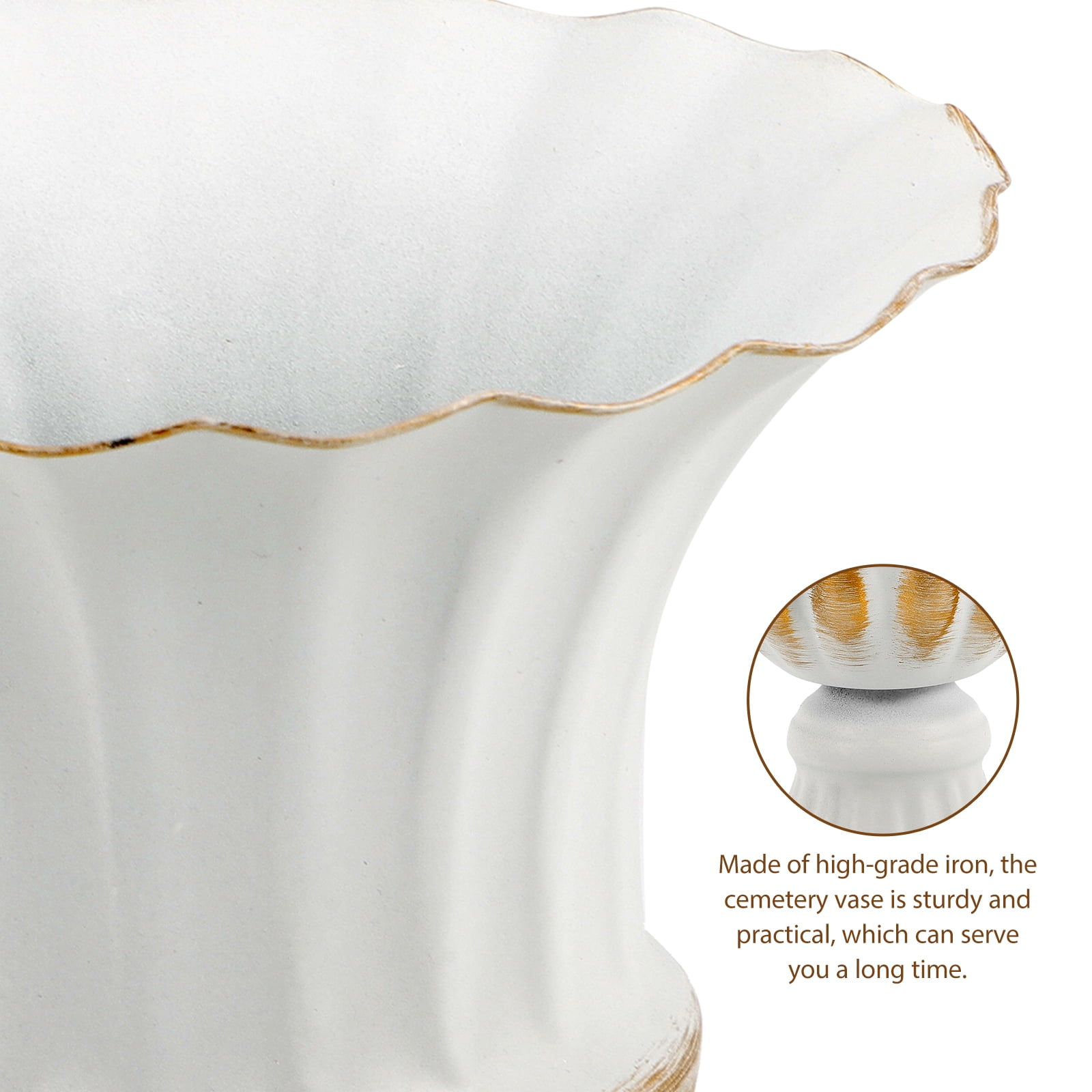 Graveyard Vase Graveyard Vase Decorative Cemetery Flowerpot Iron Flower