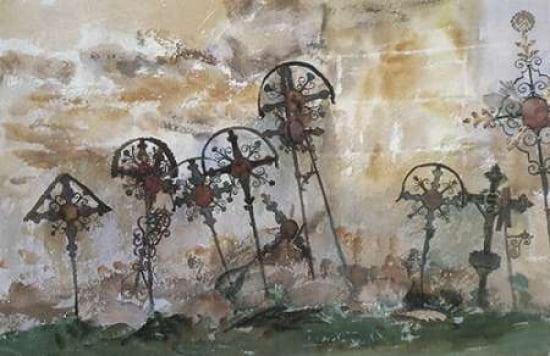Graveyard in the Tyrol Canvas Art - John Singer Sargent (24 x 36)