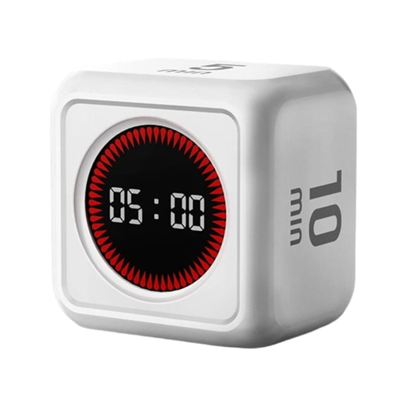 Gravities Induction Countdown Timer Cubes Shape LED Display Digital Timer Desktop Decorations for Sturdy Use