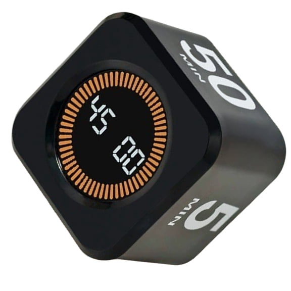 Gravities Induction Countdown Timer Cubes Shape Timer LED Display Digital Timer Desktop Decorations for Sturdy Use