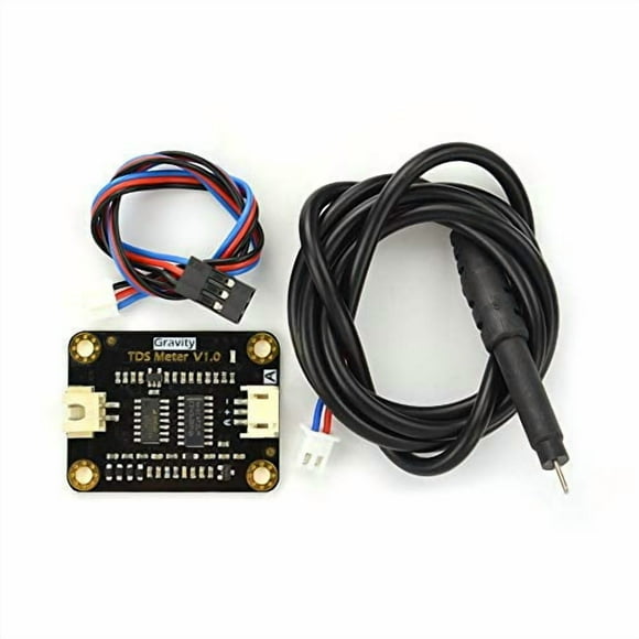 Gravity: Analog TDS Meter Sensor Kit for Arduino - 83cm Waterproof Probe with Anti-Polarization Design, 0-1000ppm 10%, Water Quality Testing for Hydroponics/Aquarium/Home