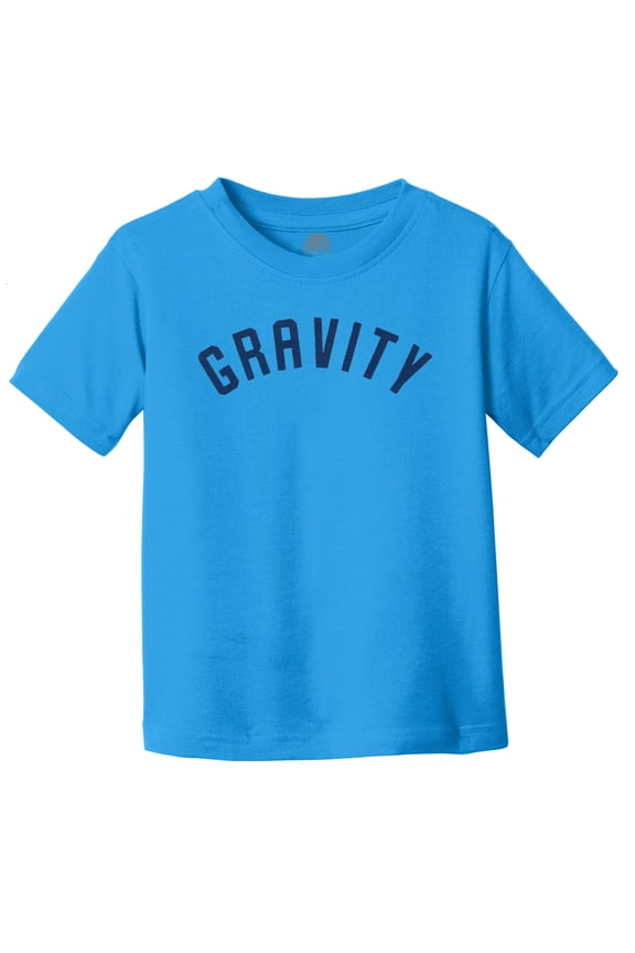 Gravity Athletics Water-Based Screen Toddler T-Shirt - Cobalt/Navy Ink - 2T