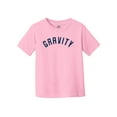 thumbnail image 1 of Gravity Athletics Water-Based Screen Toddler T-Shirt - Pink/Navy Ink - 4T, 1 of 1