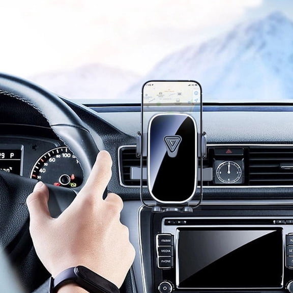 Gravity Auto Lock Car Phone Mount, 360° Rotating Air Vent Holder for 4.7–7 Inch Smartphones