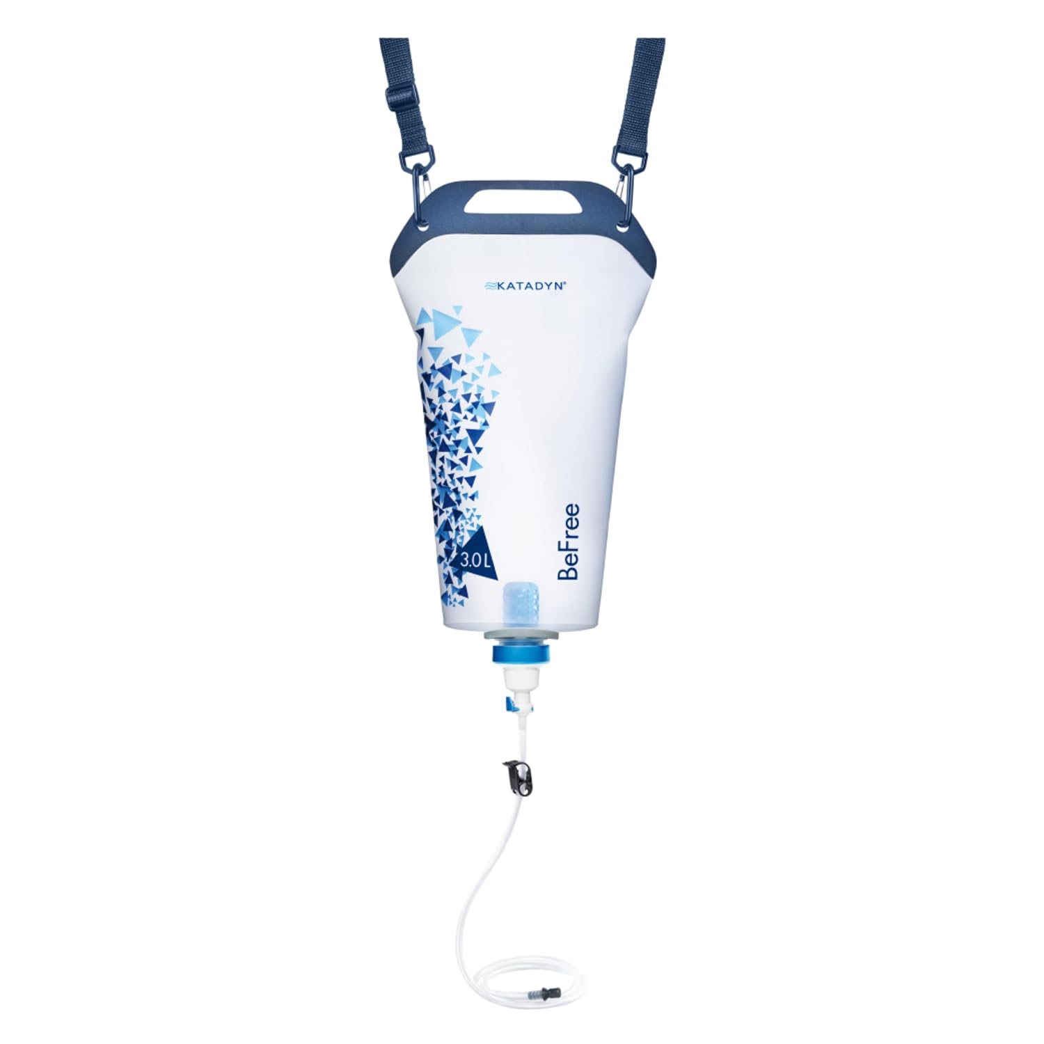 Gravity BeFree 3.0L Water Filter, Fast Flow, 0.1 Micron EZ Clean Membrane Personal Small Group Camping, Backpacking Emergency Preparedness, Clear, 8020470