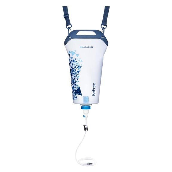 Gravity BeFree 3.0L Water Filter, Fast Flow, 0.1 Micron EZ Clean Membrane Personal Small Group Camping, Backpacking Emergency Preparedness, Clear, 8020470