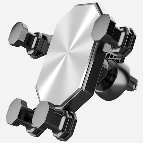 Gravity Car Air Vent Phone Mount - Silver