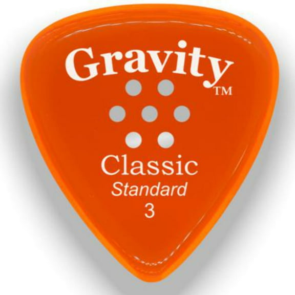 Gravity Classic Standard Multi-Hole Guitar Pick | 3.0mm