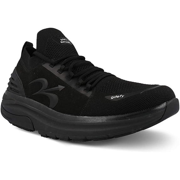 GDEFY Men's MATeeM Cross-Trainer - Hybrid VersoShock Performance Proven Pain Relief Shoes with Support 10 Black