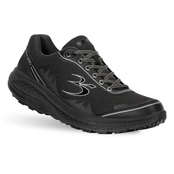 Gravity Defyer Men's G-Defy Mighty Walk Athletic Running Sneakers (Black/Blue, 9.5 D(M) US Men)