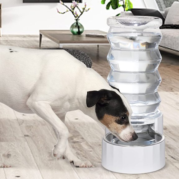 Gravity Dog Water Dispenser: 8L Large Auto-Refill Stainless Steel Pet Water Feeder - No-Spill BPA-Free Design for Large Dogs & Multi-Dog Homes - Everyday Indoor & Outdoor Spaces