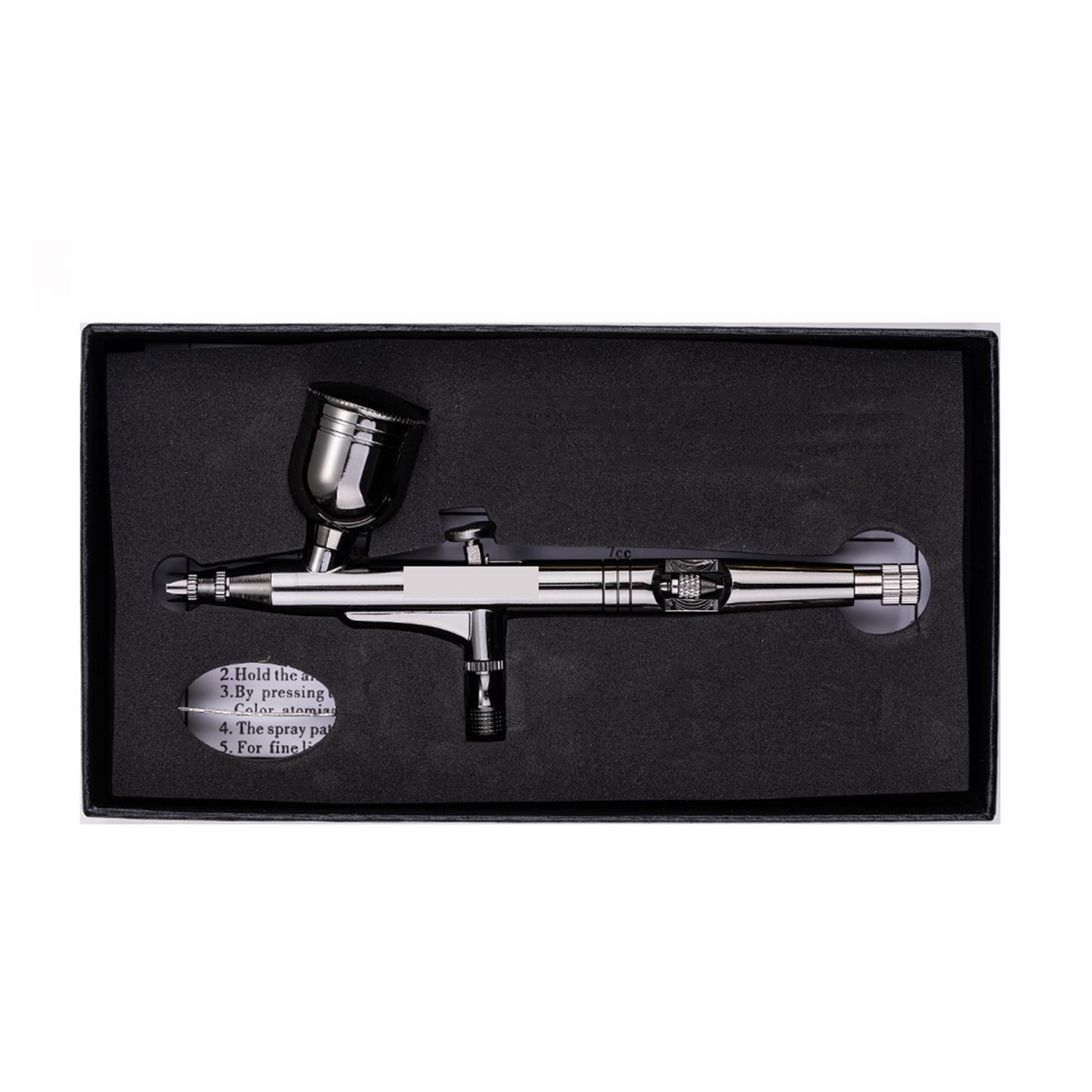 Gravity Dual-Action Airbrush 0.3mm 7cc Black Color Spray Gun For Art Craft Model ,Versatile applications