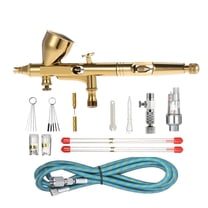 Gravity Dual-action Mini 9cc Airbrush Paint Nail Spray Gun Makeup Paint Set Face Tattoo Art DIY Tool 0.2mm/0.3mm/0.5mm