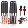 Gravity Electric Salt and Pepper Grinder Set of 2 Automatic Operation
