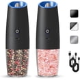thumbnail image 1 of Dompilc Gravity Electric Salt & Pepper Grinder Set – Rechargeable, Adjustable Roughness, LED Light, 1 of 8
