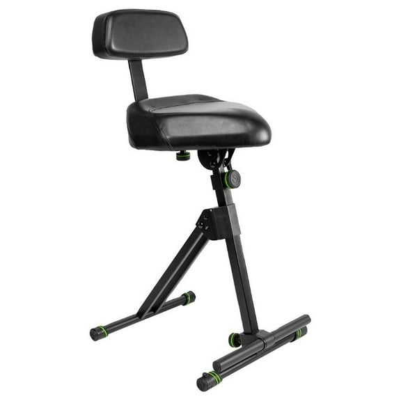 Gravity FM SEAT1 BR Height-Adjustable Stool with Foot and Backrest