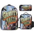 thumbnail image 1 of Gravity Falls Backpacks 3 Piece Set Bookbag with Lunch Bag And Pencil Case, 1 of 8