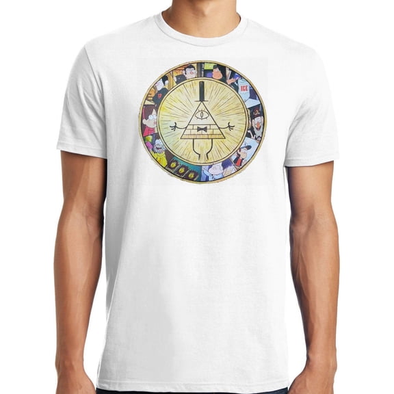 Gravity Falls Bill Cipher Characters Graphic Design T-Shirt