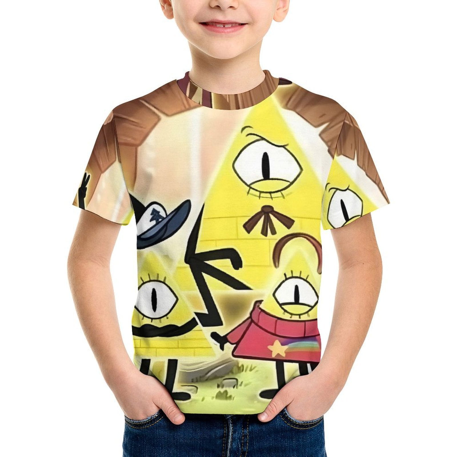 Gravity Falls-Bill Cipher Kids T-Shirt 3d Printed Graphic T-Shirts Boys ...