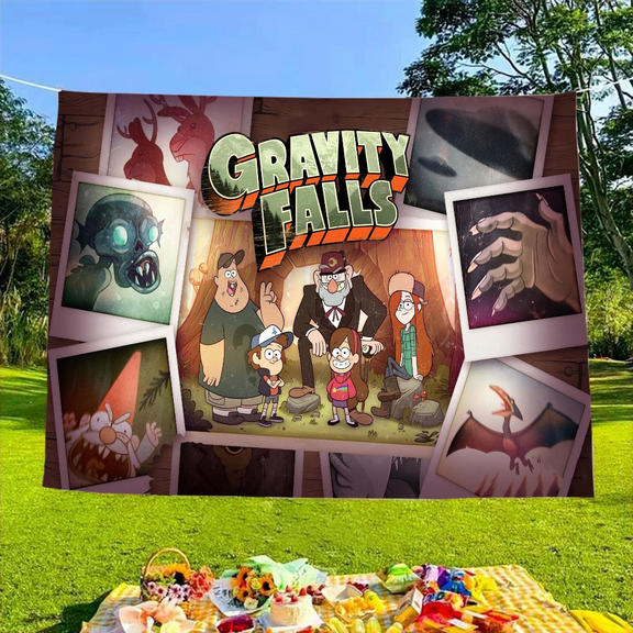 Gravity Falls Birthday Party Supplies Backdrop Happy Birthday Gravity Falls Theme Background Gravity Falls Party Banner