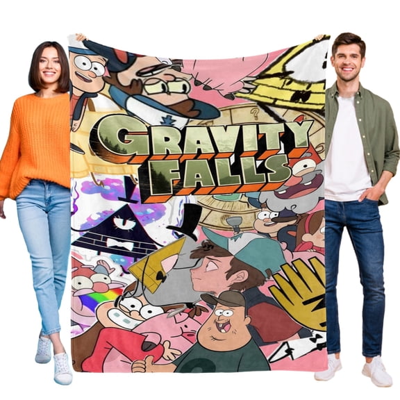 Gravity Falls Blanket for Boys Girls Lightweight Kids Throw Blanket Cute Soft Blankets Flannel Plush Blankets Gifts 50x60in