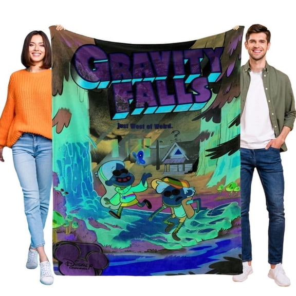 Gravity Falls Cartoon Blanket Soft Throw Blanket Micro Fleece Fuzzy Blankets Thin Bed Couch Decor Adult Nap Bedroom Car All Season Birthday Gifts 50"X60"