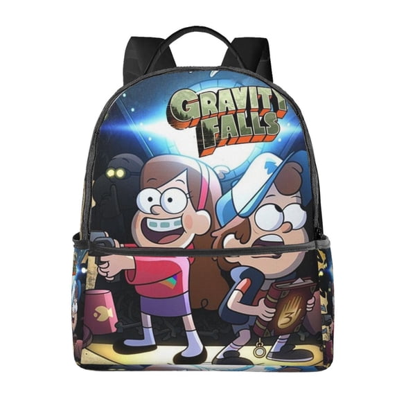 Gravity Falls Casual Backpack Large Capacity Laptop Bag Multi-Functional Outdoor Backpack Hiking Daypack