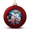 thumbnail image 1 of Gravity Falls Christmas Balls Ornaments Decoration Xmas Tree Hanging Ornament Pendant for Home Indoor Holiday Party Decor 4PCS, 1 of 8