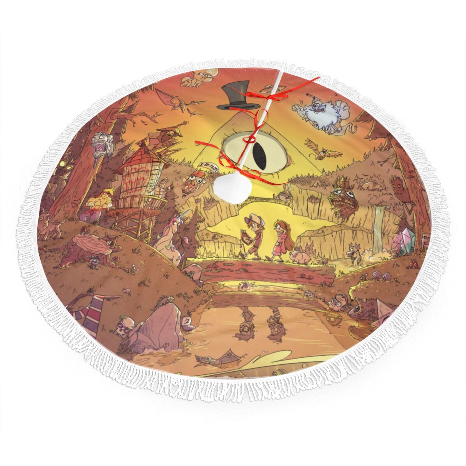 Gravity Falls Christmas Tree Skirt, Xmas Tree Skirts Mat 30
