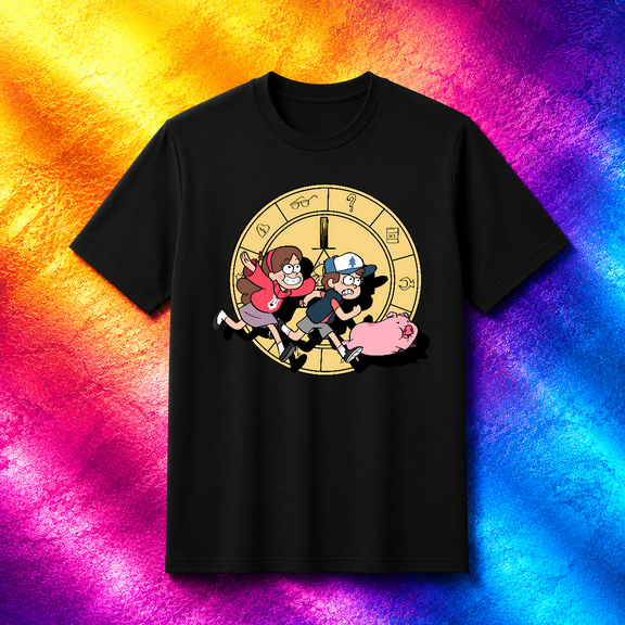 Gravity Falls Dipper Mabel Pines Mystery Shack Cartoon Graphic Unisex T-Shirt V70977, S-5XL