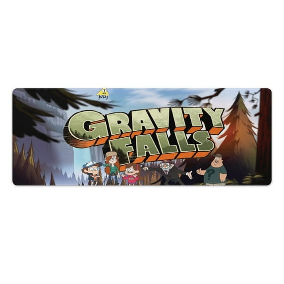 Gravity Falls Gaming Mouse Mat Large Mouse Mat Extended Mouse Pad Desk Mat Non-Slip Rubber Mice Pads Stitched Edges for Computer, Office, Keyboard And Laptop