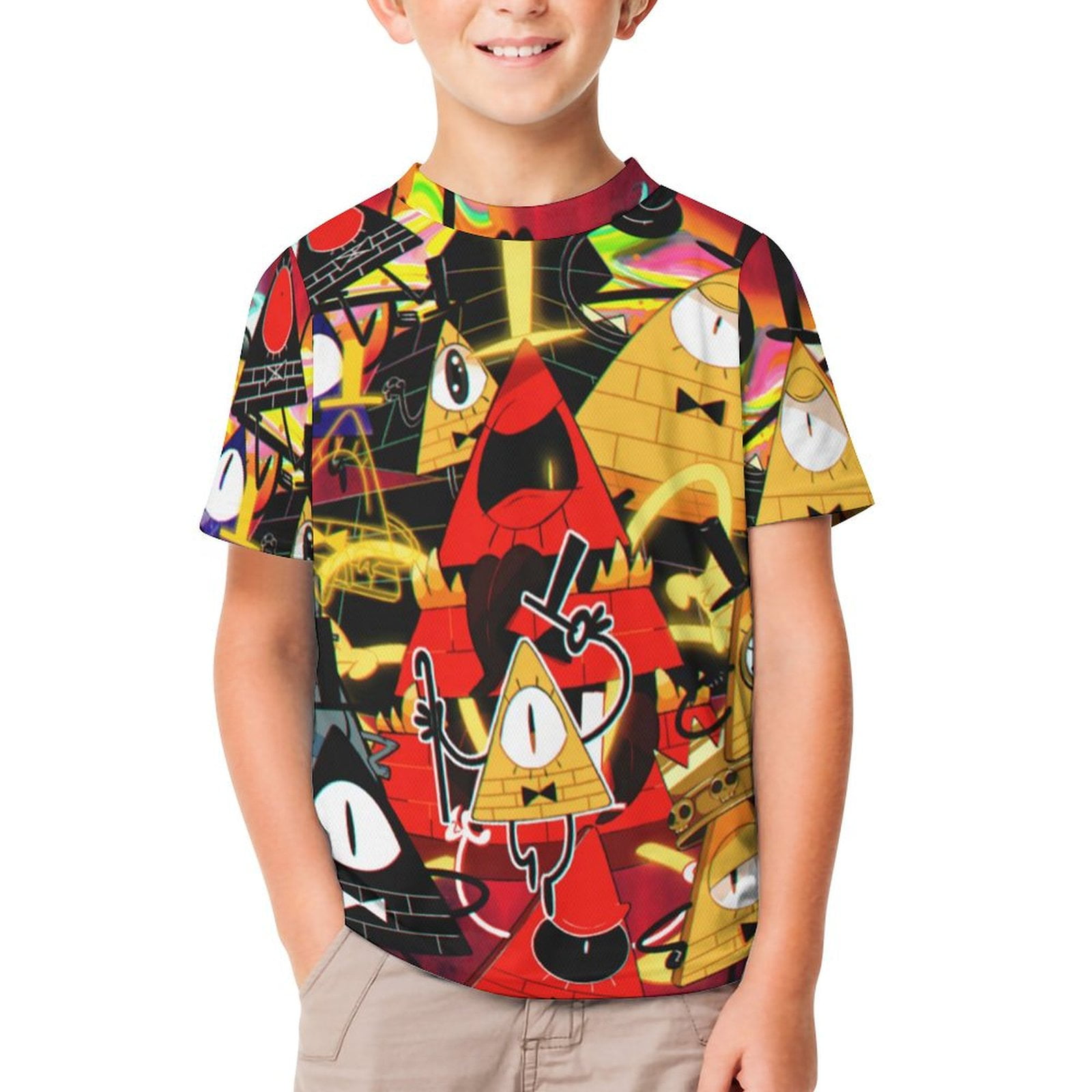 Gravity Falls Kid Shirts Unisex Casual Tops 3D Print Graphic Tees Short ...