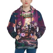 WOODYOTIME Gravity Falls Kids' Hoodie 3d Print Sweatshirt Soft Pullover Hooded With Big Pockets For Boys Or Girls Small