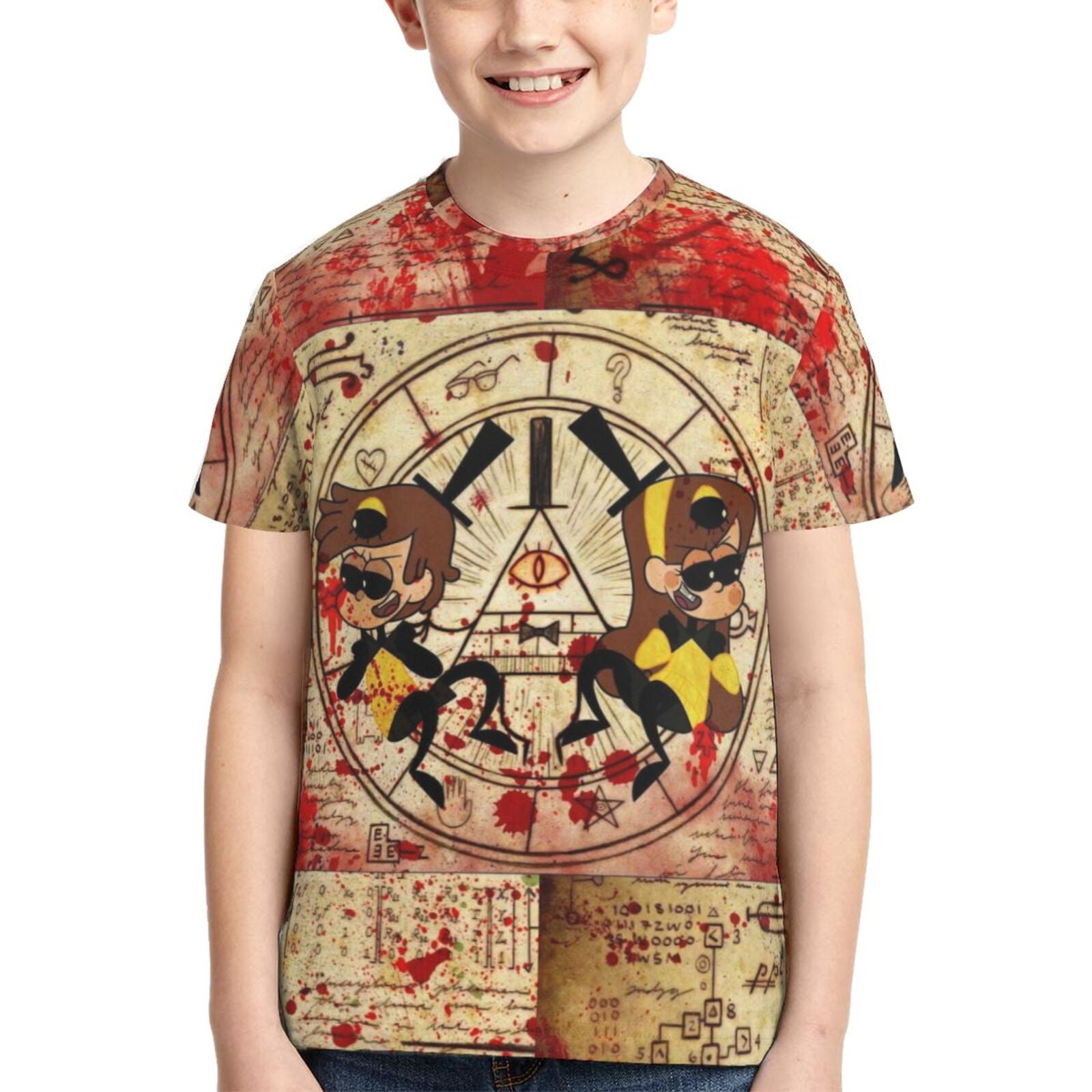 Gravity Falls Kids T-Shirt 3d Printed Graphic T-Shirts Boys And Girls ...
