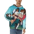thumbnail image 1 of Gravity Falls Men's Hoodie With Color Drawstrings Sweatshirt Hooded Pullover Print Winter Coat Jacket X-Large, 1 of 9