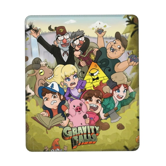 Gravity Falls Mouse Pad, Computer Mouse Mat, Waterproof Non-Slip Rubber Base MousePads for Office Laptop 10 x 12 inch