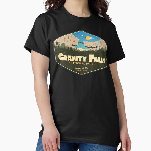Gravity Falls National Park Home Of The Mystery Shack Shirt, Casual Graphic Tee, Everyday Short Sleeve Shirt