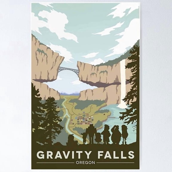 Gravity Falls National Park Poster Poster, Poster Only