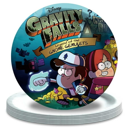 Gravity Falls Pirates Plates Party Supplies Birthday Dinnerware Decorations Tableware Disposable 16pcs