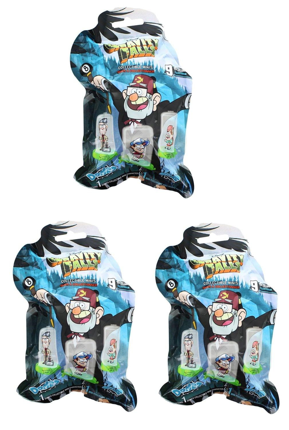 Gravity Falls Series 2 Domez Blind Bag Collectible Minis - Lot of 3