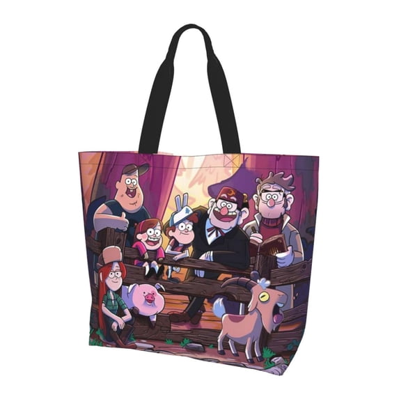 Gravity Falls Shoulder Bag Durable Reusable Grocery Bags Shopping Tote Bag For Women