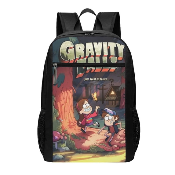 Gravity Falls Sports Backpacks 17 Inch Schoolbag Adults Rucksack Simple Casual Daypack Lightweight Laptop Backpack Computer Bag