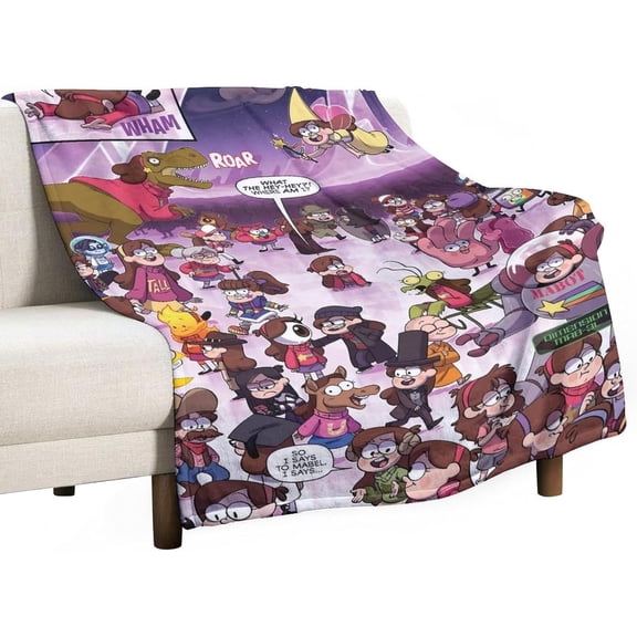 Gravity Falls Style-104 Ultra-Soft Micro Warm Fuzzy Fleece Blanket Throw Gift Decoration For Home Car Camp Office 60"x50"