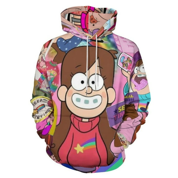 Gravity Falls Sweatshirts Casual Pullover Hoodie Jacket Unisex Hooded Activewear 3D Printed Long Sleeve Sweater with Pocket 3XL