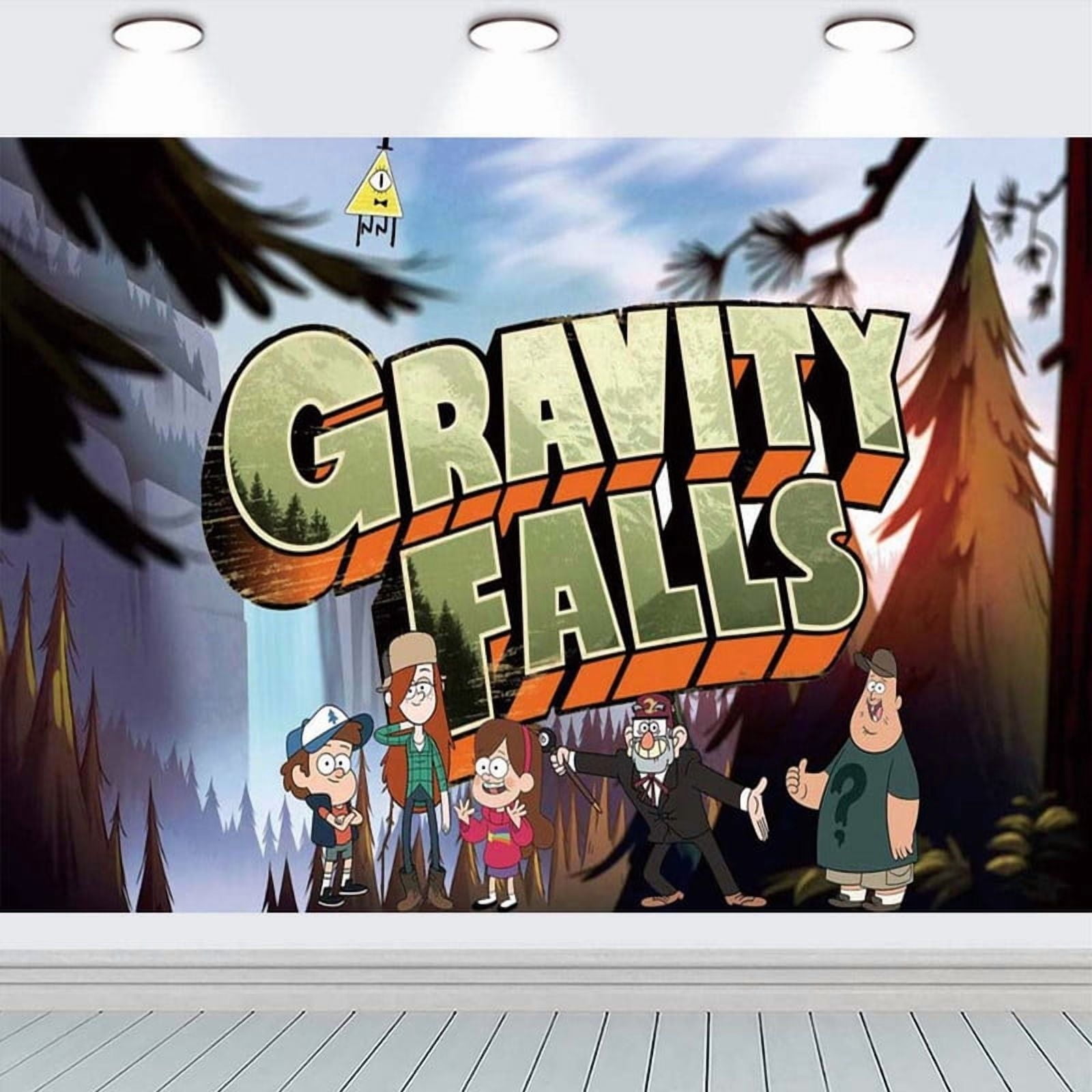 Gravity Falls Taspestry Wall Decor Backdrop Banner Party Supplies Poster Birthday Decorations Background for Photography Taspestry