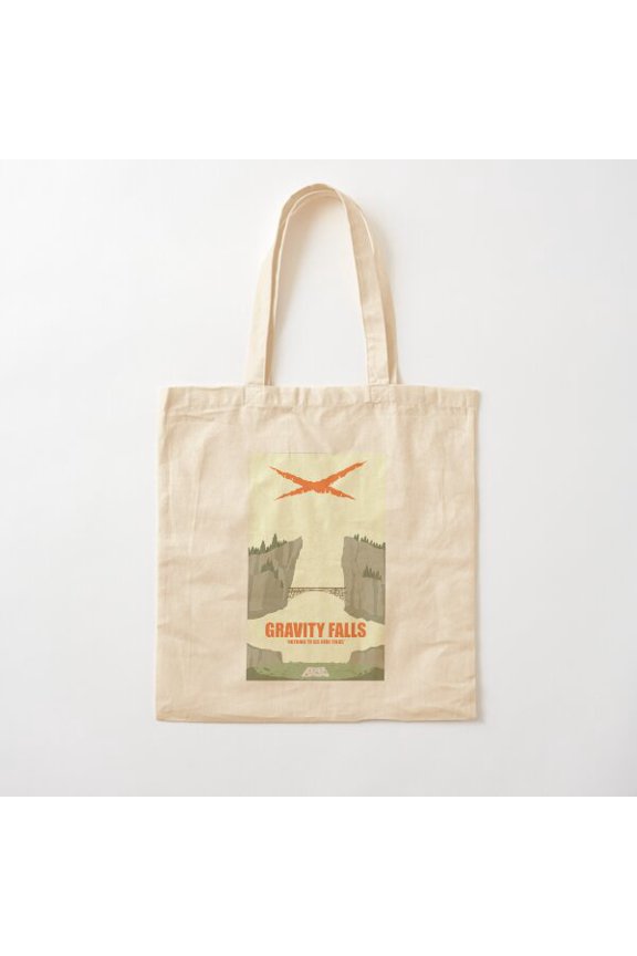 Gravity Falls Travel Canvas Canvas Tote Bags, Reusable Shopping Bag