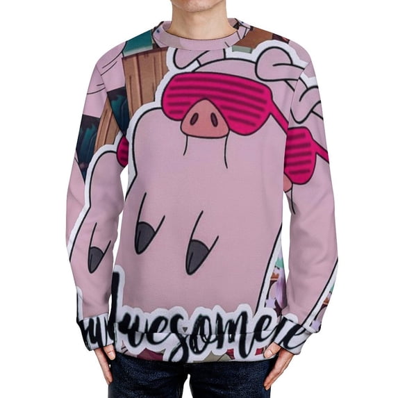Gravity Falls Unisex Sweater Long Sleeve Fall Casual Crewneck Tops Pullover Active Streetwear Fashion Sweatshirt M