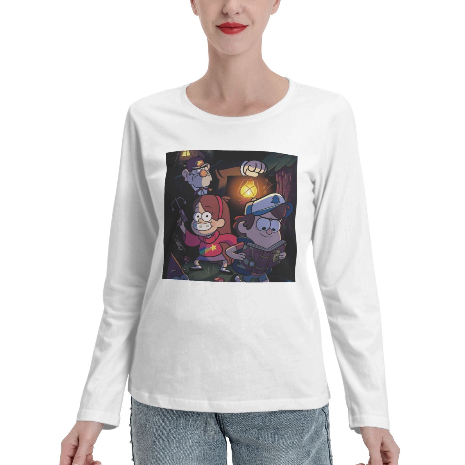 Gravity Falls Women'S Long Sleeve TShirts Lightweight Super Soft