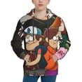 thumbnail image 1 of Gravity Falls Youth Hoodies 3D Print Pullover Hooded Sweatshirt Unisex Casual Sweater Tops Blouse Long Sleeve Kids Hoodie X-Large, 1 of 8